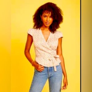 Reformation Brielle Top Size S in Rosie